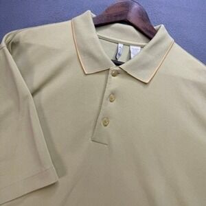 Axis Short Sleeve Polo Shirt Regular Fit XXL Green Modal Blend Tipped Collar